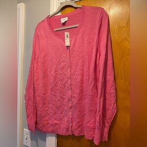 Old Navy Vibrant Pink Cardigan NWT